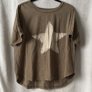 Women's Star Print Short Sleeve Tee